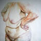 bodies #9, crayon on fabriano paper, 120cm x 120cm